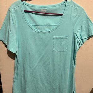 Duluth Trading Co Aqua Short Sleeve Tee